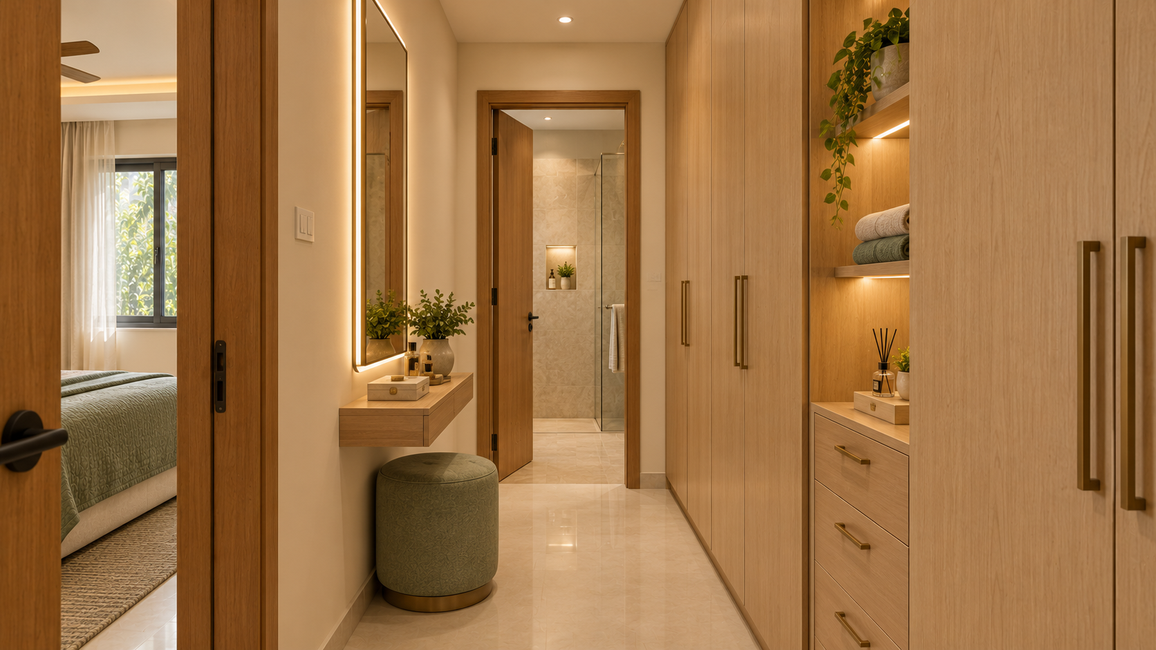 Dressing area